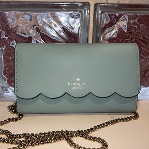 Kate Spade Gemma Crossbody - Mint / Robins Egg Blue & Scalloped